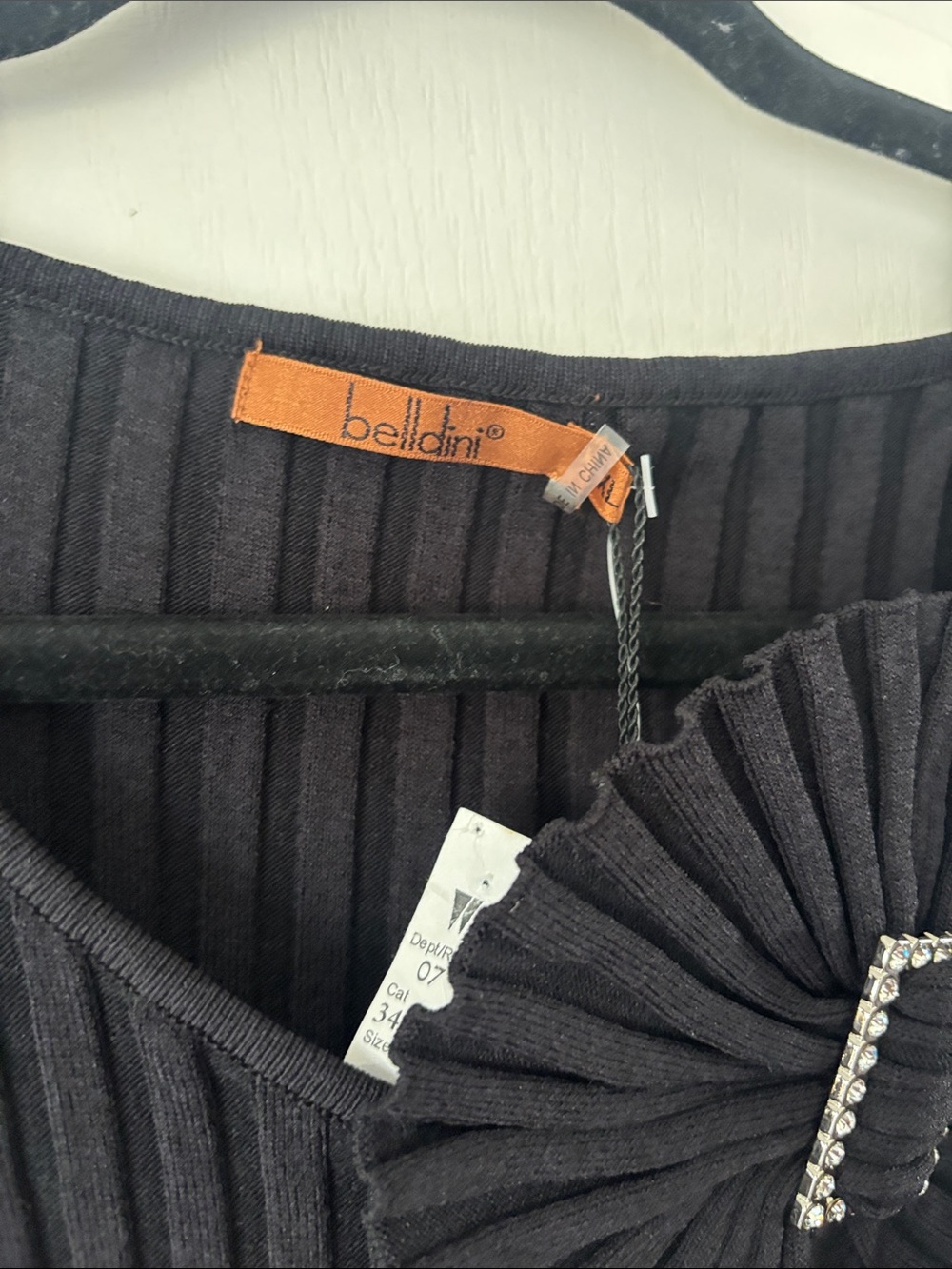 Black Ribbed Tank Top - Picture 2 of 4